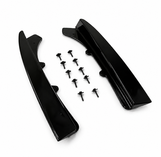 BMW F30 Rear Bumper Canard Splitter (Gloss Black)