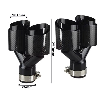 3" Carbon Quad Exhaust Tip