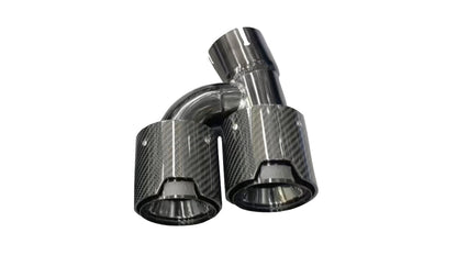 540i Quad Tips with M logo