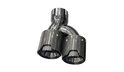 540i Quad Tips with M logo