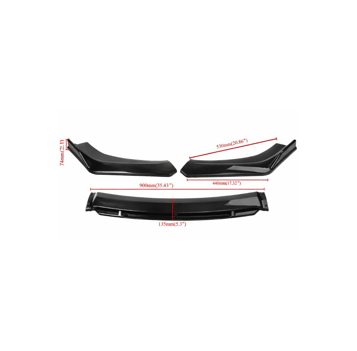 Universal Car/SUV Front Lip Splitter