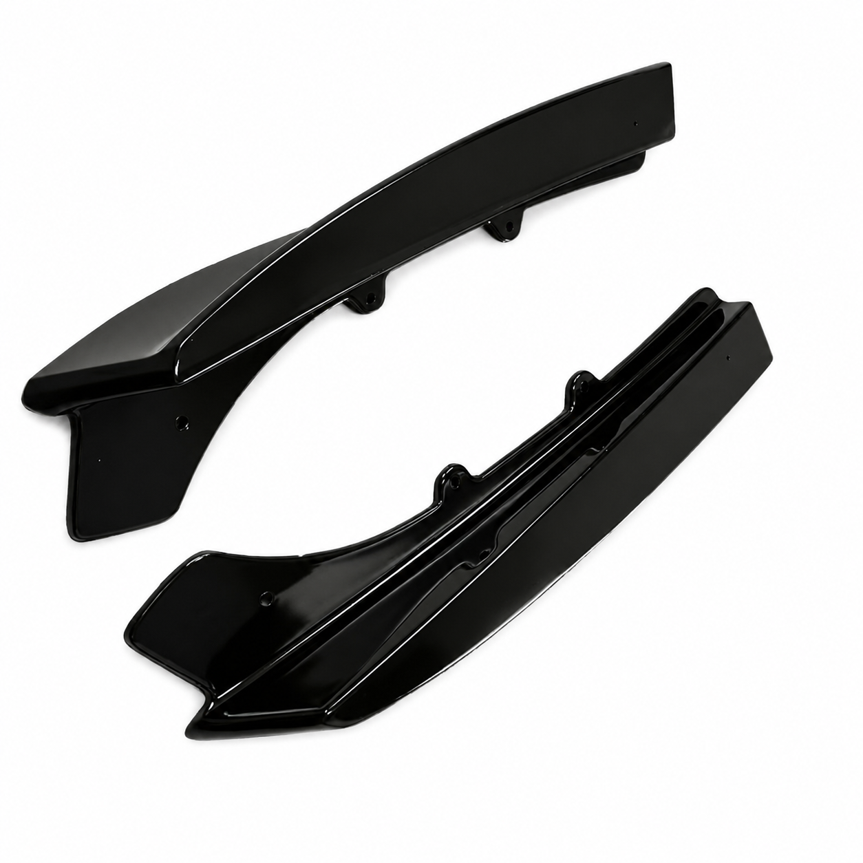 BMW F30 Rear Bumper Canard Splitter (Gloss Black)