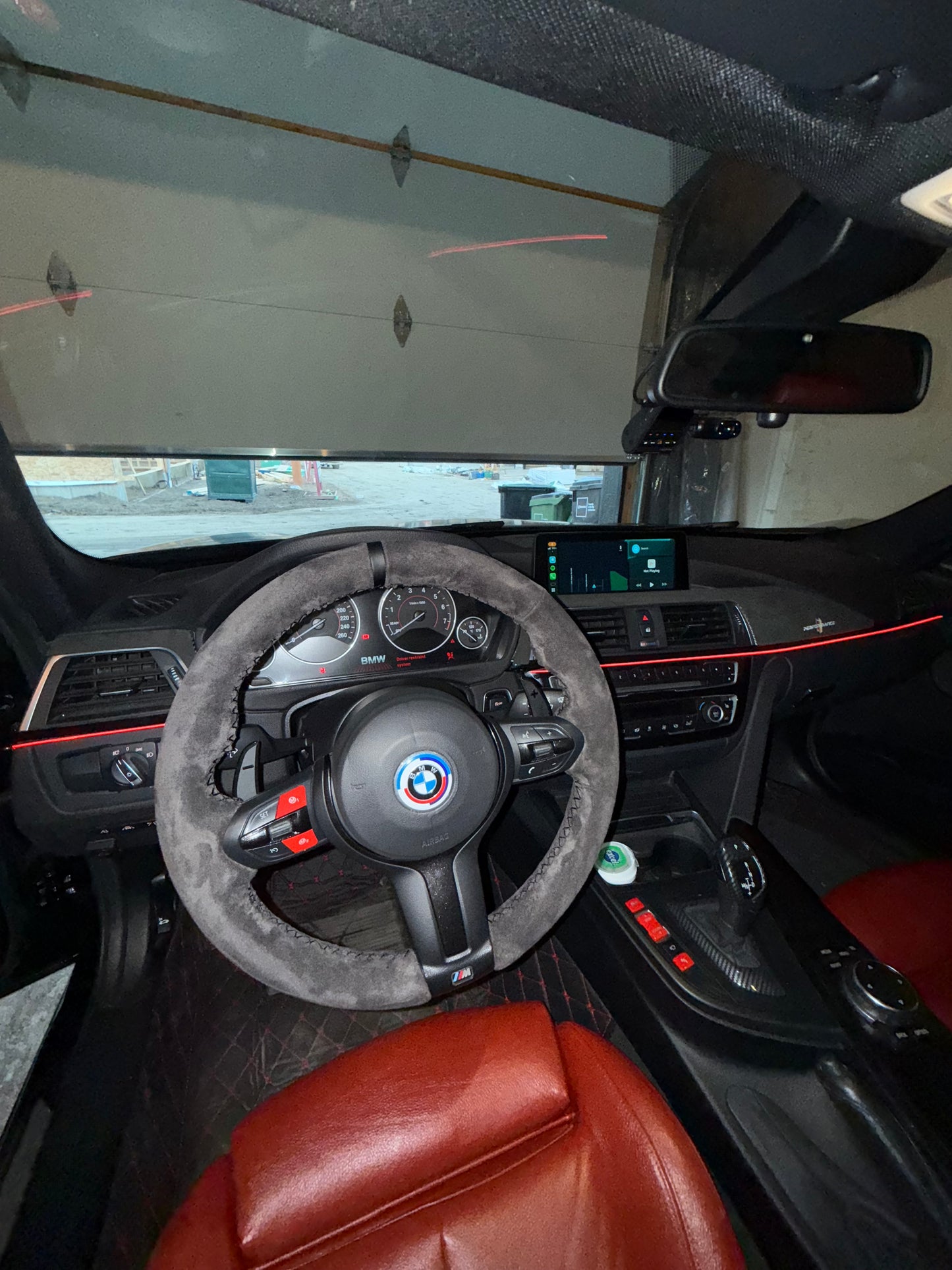 Suede Leather Steering Wheel Cover Wrap