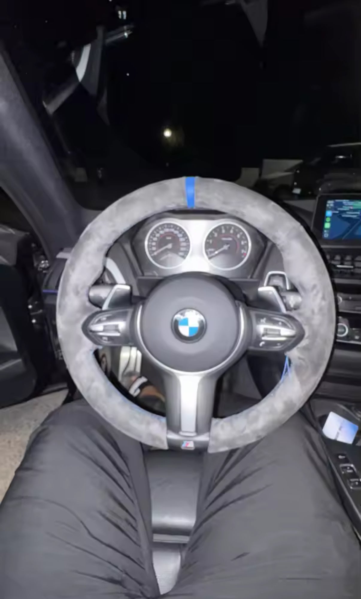 Suede Leather Steering Wheel Cover Wrap